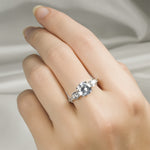 2.50 CT Women's Brilliant ROUND CUT Engagement Promise RING Gold Plated Size 6-9