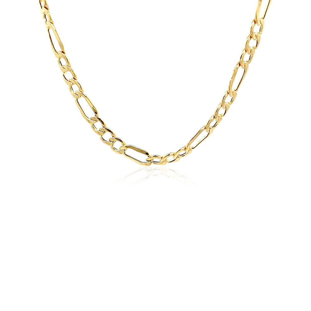 4.6mm 10k Yellow Gold Lite Figaro Chain