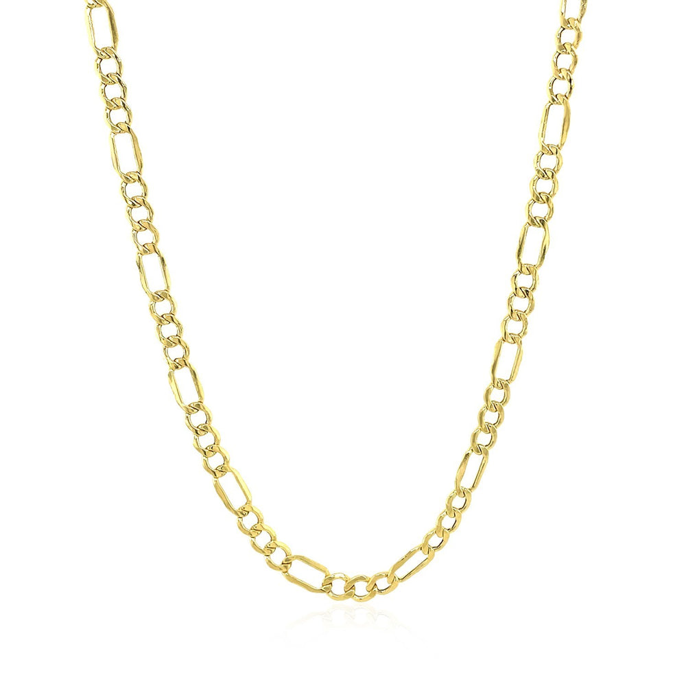 2.8mm 10k Yellow Gold Lite Figaro Chain