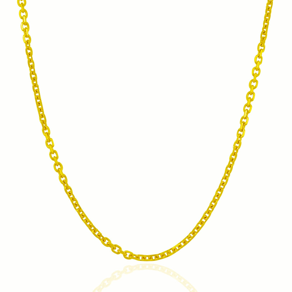 3.1mm 14k Yellow Gold Cable Link Chain