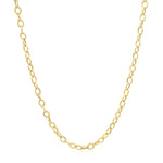 2.5mm 14k Yellow Gold Pendant Chain with Textured Links