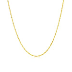 10k Yellow Gold Singapore Chain 1.0mm