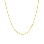 14k Yellow Gold Singapore Chain 1.0mm