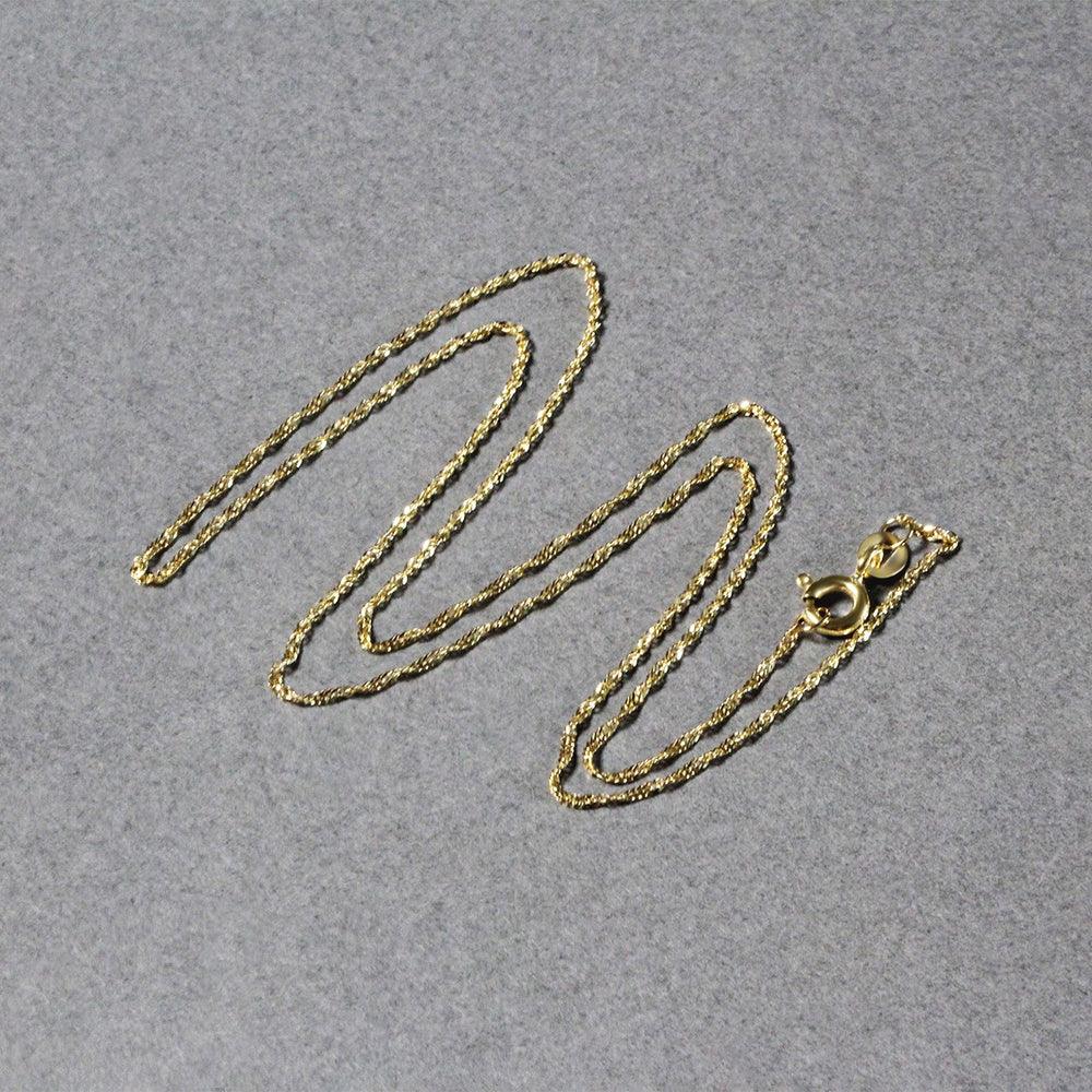 14k Yellow Gold Singapore Chain 1.0mm