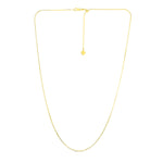 14k Yellow Gold Adjustable Snake Chain 0.85mm