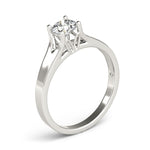 14K White Gold Round Prong Set Style Solitaire Diamond Engagement Ring (1/2 ct. tw.)