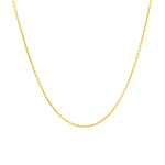 14k Yellow Gold Round Cable Link Chain 1.1mm